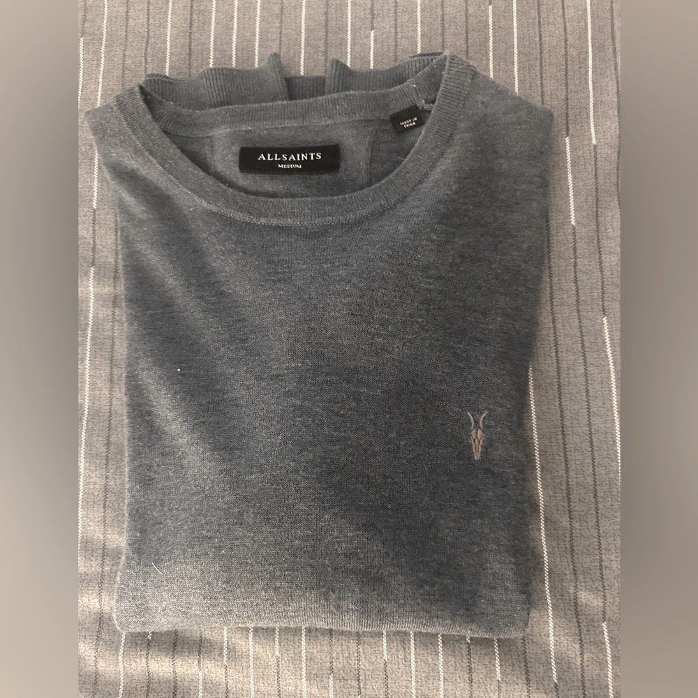 All Saints medium periwinkle blue sweater